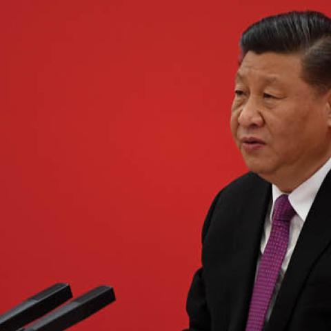 Chinese President Xi Jinping speaks at the Great Hall of the People on December 2, 2019 in Beijing, China. (Photo by Noel Celis - Pool/Getty Images)