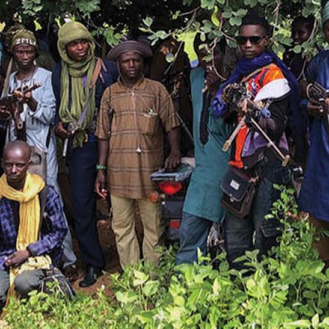 Bandits in Birnin Magaji, Zamfara state. (James Barnett)