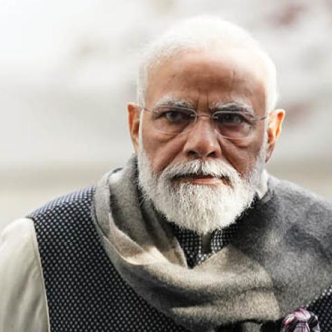 India's Prime Minister Narendra Modi attends COP26 on November 02, 2021 in Glasgow, Scotland. (Photo by Ian Forsyth/Getty Images)