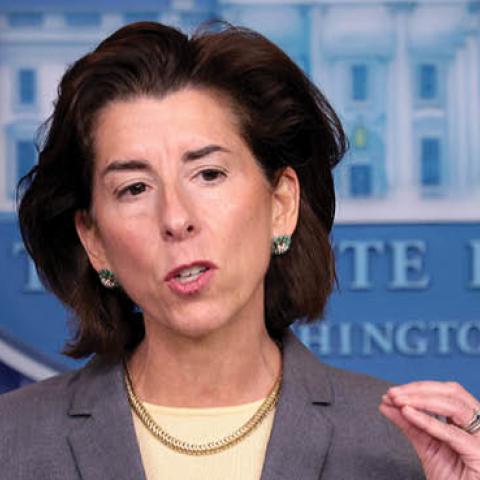 U.S. Secretary of Commerce Gina Raimondo speaks during the daily White House briefing November 9, 2021 in Washington, DC. (Photo by Win McNamee/Getty Images)