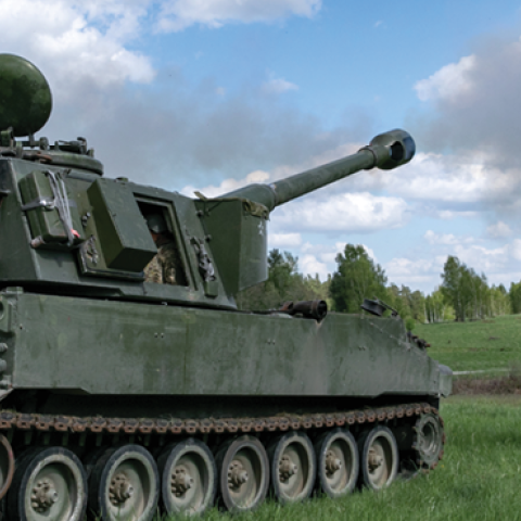 Ukrainian artillerymen fire the M109 self-propelled howitzer during training at Grafenwoehr Training Area, Germany, on May 12, 2022. (US Army photo by Sgt. Spencer Rhodes)