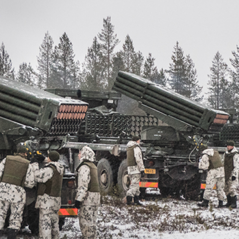 Finnish Defense Forces train with a RAKH light rocket launcher. (Puolustusvoimat / The Finnish Defence Forces)