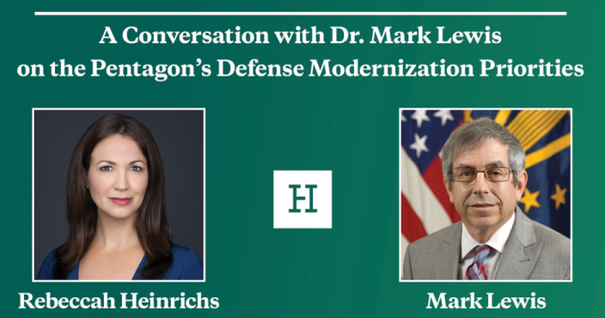 Video Event | A Conversation with Dr. Mark Lewis on the Pentagon's ...