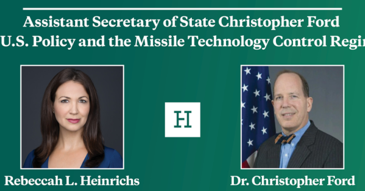 Video Event | Assistant Secretary of State Christopher Ford on U.S ...